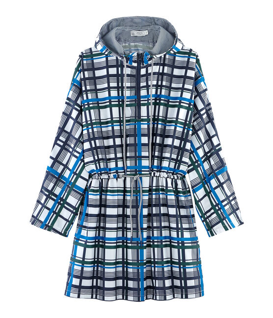 Windjacke zum Überziehen für Damen weiss MARSHMALLOW/weiss MULTICO