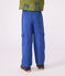 Kinder Cargo-Hose aus einfarbigem Lyocell. blau INCOGNITO