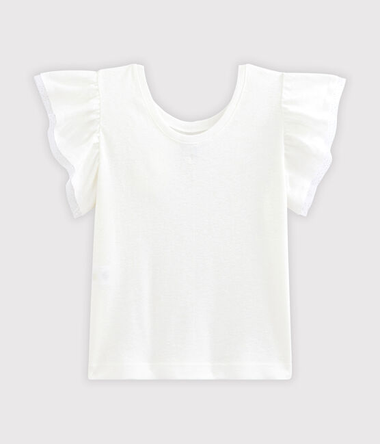 Kinder-T-Shirt für Mädchen weiss MARSHMALLOW