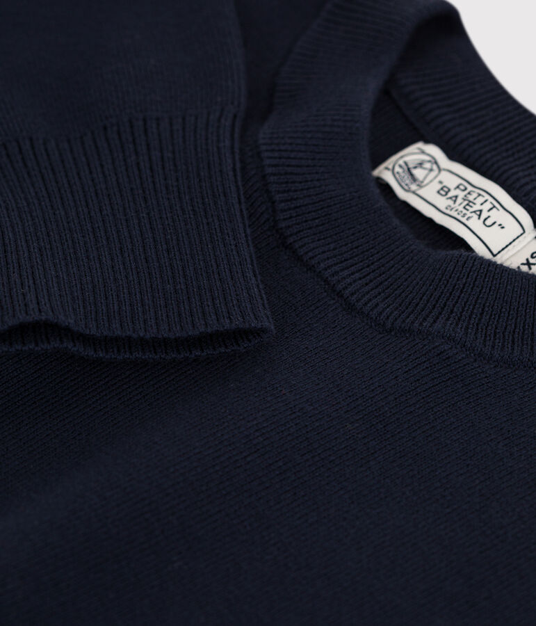 Klassischer Marinepullover aus Baumwolle f&uuml;r Damen blau