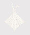 Baby-Kuscheltier aus bedruckter Baumwolle weiss MARSHMALLOW/weiss MULTICO