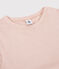Klassisches Damen-T-Shirt aus Baumwolle mit Rundhalsausschnitt rosa GLOVE