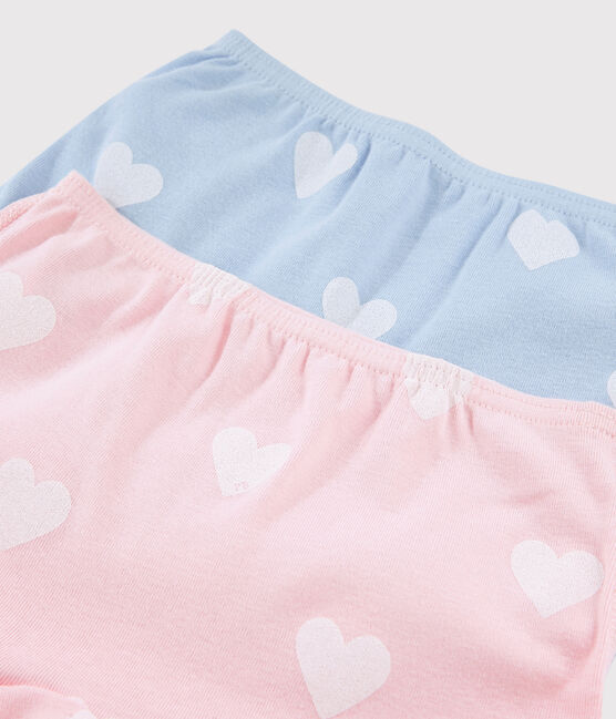 2er-Set Shortys aus Bio-Baumwolle mit Herz-Motiv für Mädchen variante 1