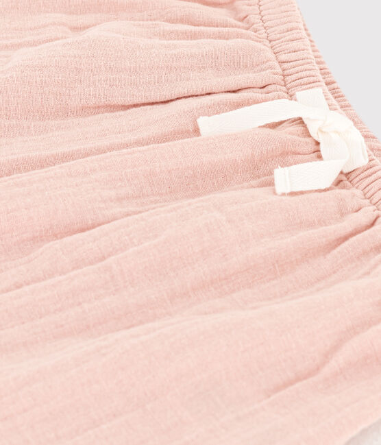 Baby-Hose aus Musselinstoff rosa SALINE