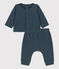 Zweiteiliges Baby-Set aus unifarbenem Bio-Doppeljersey DUCKY