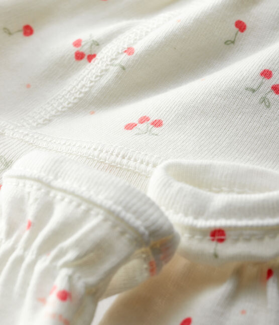 Baby-Mütze und Fäustlinge mit Schiff-Motiv für Neugeborene variante 2
