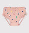 Baby-Badehose aus recyceltem Material rosa SALINE/weiss MULTICO