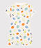 Baby-Einteiler aus Bio-Baumwolle mit Zitronen-Motiv weiss MARSHMALLOW/weiss MULTICO