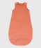 BABYSCHLAFSACK AUS NICKI MIT HERZMUSTER, TOG-WERT 2 BRANDY/ AVALANCHE