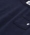 Kurzärmeliges Baby-T-Shirt aus geflammtem Jersey. blau SMOKING