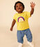 Kurzärmeliges Baby-T-Shirt aus leichtem Jersey gelb NECTAR