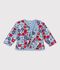 Baby-Jacke aus gesteppter Baumwolle mit Blumenmuster weiss/vielfarbig