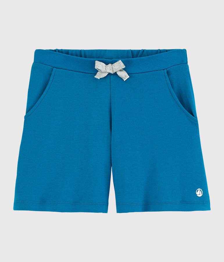 Kinder-Shorts aus Baumwolle f&uuml;r M&auml;dchen blau MYKONOS
