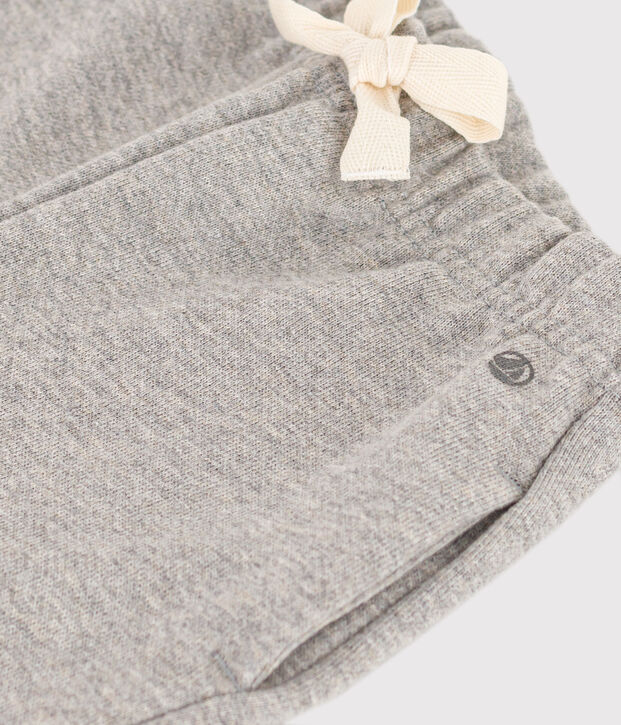 Baby-Hose aus Molton grau