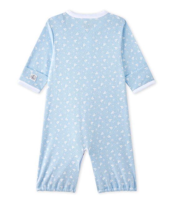 Unisex-Baby-Overall mit 2-in-1-Effekt blau TOUDOU/weiss ECUME