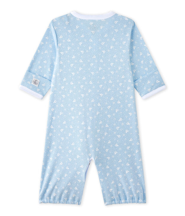 Unisex-Baby-Overall mit 2-in-1-Effekt blau/weiss