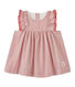 Gestreiftes Baby-Mädchen-Kleid aus Popeline