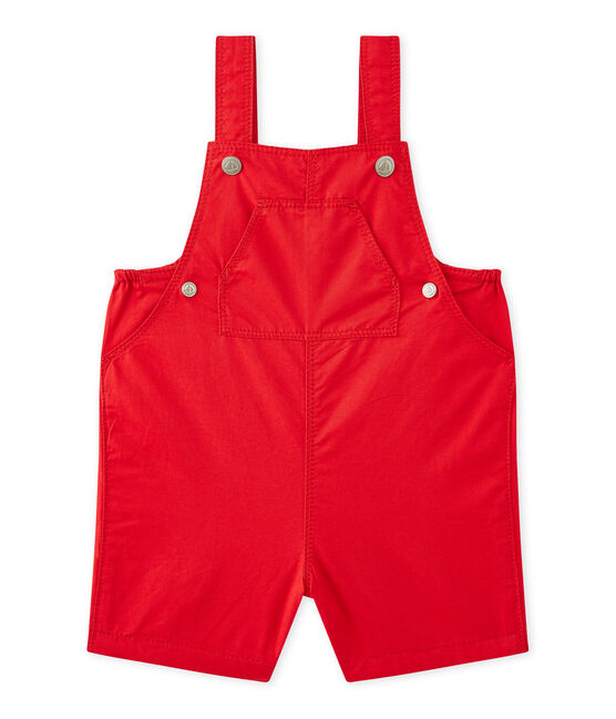 Kurze Baby-Jungen-Latzhose rot TERKUIT