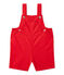Kurze Baby-Jungen-Latzhose rot TERKUIT