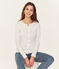 Emblematischer Cardigan für Damen weiss ECUME