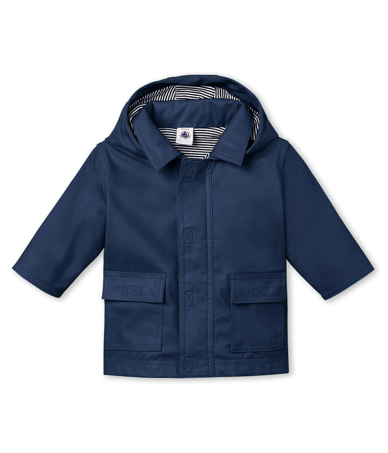 Ikonische Baby-Regenjacke Unisex blau