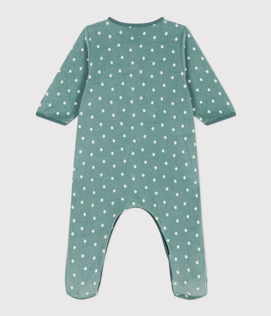 Strampler aus Nicki mit Sternenmotiv blau BRUT/weiss MARSHMALLOW