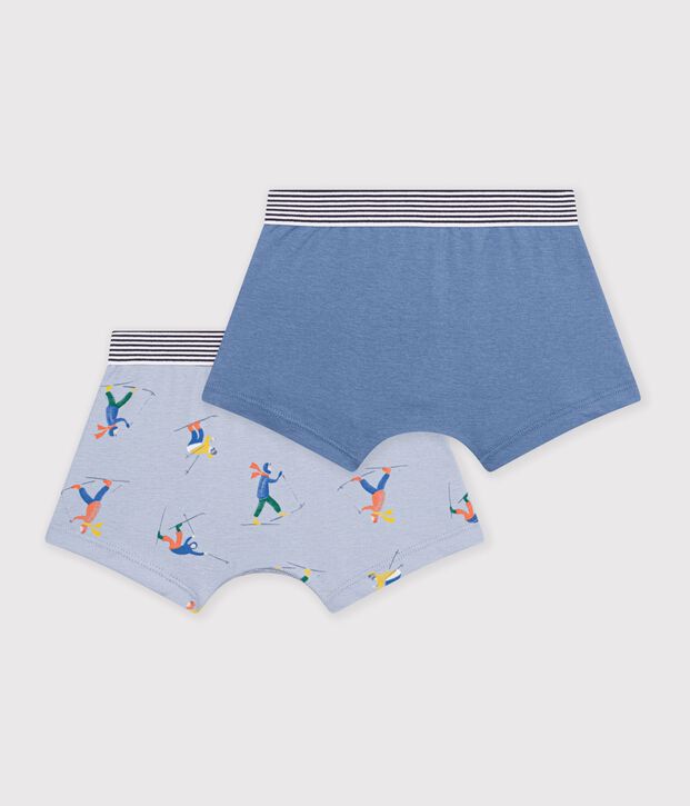 Set Kinder-Boxershorts aus bedruckter Baumwolle vielfarbig