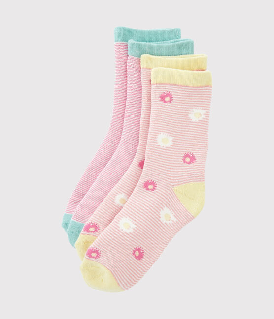 2er-Set Kindersocken für Mädchen blau MARSHMALLOW:SMOKING/weiss MARSHMALLOW