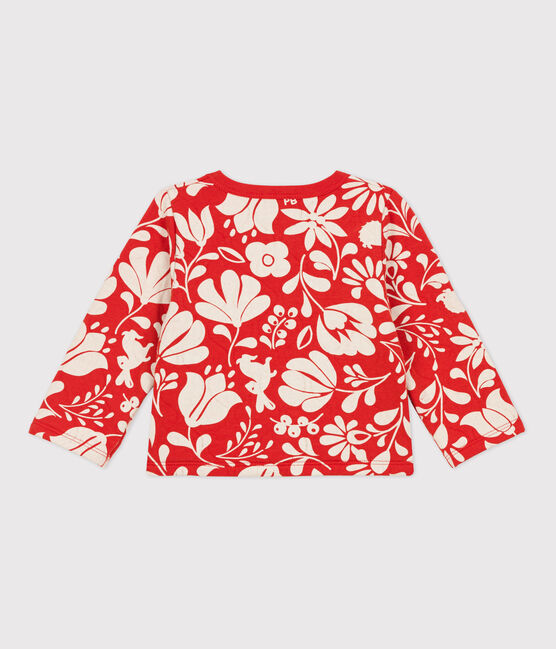 Bedruckter Baby-Cardigan aus gestepptem Doppeljersey CASIMIR/ AVALANCHE