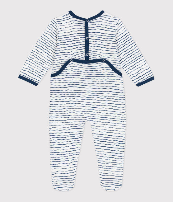 Strampler aus Nicki für Babys weiss ECUME/ INCOGNITO