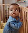 Baby-Strampler aus Baumwolle blau BEACH/ MARSHMALLOW