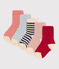 5er-Set getupfte Babysocken aus Baumwolljersey variante 1