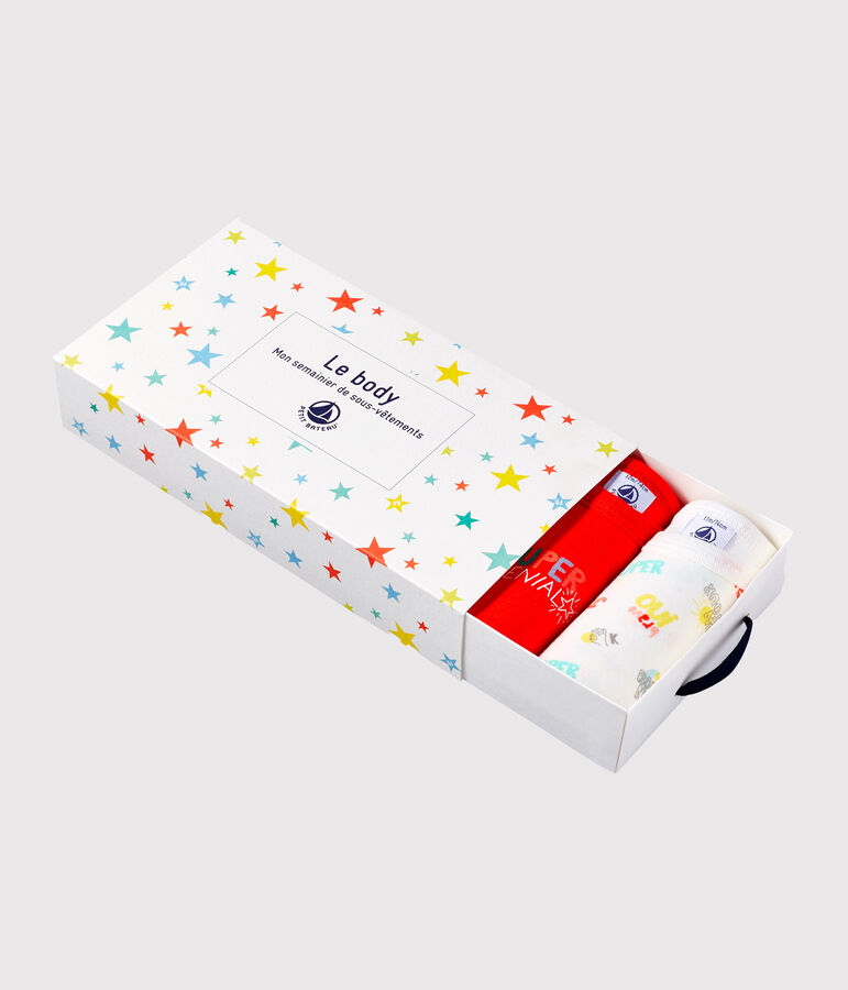 5er-Set kurz&auml;rmelige Baby-Bodys f&uuml;r Jungen vielfarbig