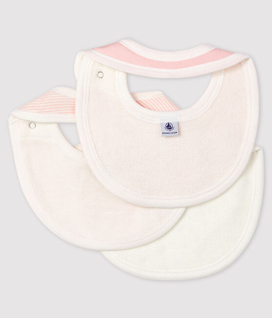 3er-Set Baby-Lätzchen aus Rippstrick variante 1
