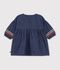 Lang&auml;rmeliges Baby-Kleid aus Denim blau