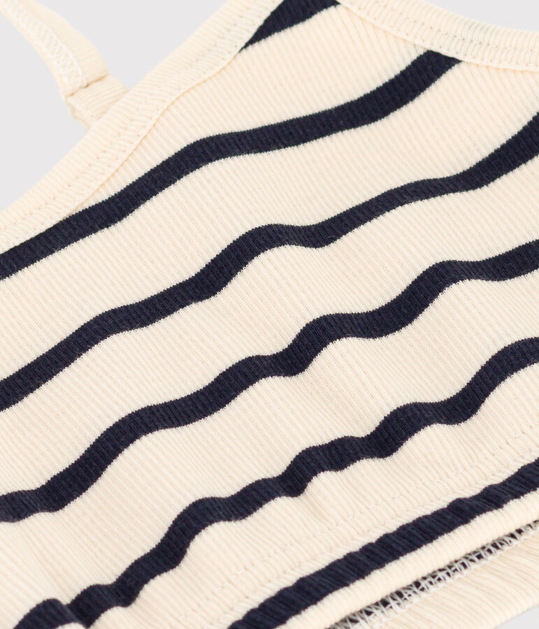 Bustier ohne B&uuml;gel f&uuml;r Damen weiss AVALANCHE/blau SMOKING