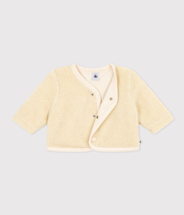 Baby-Jacke aus Sherpa naturfarben