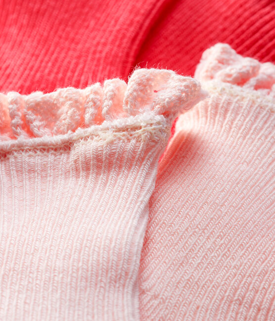 2er-Set Babystrümpfe mit Spitze für Mädchen GROSEILLER