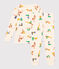 Kinderpyjama aus Baumwolle mit Tier-Printmotiv weiss AVALANCHE/ MULTICO