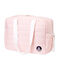 Wickeltasche aus gestepptem Polyester. rosa ROSAKO/weiss MARSHMALLOW