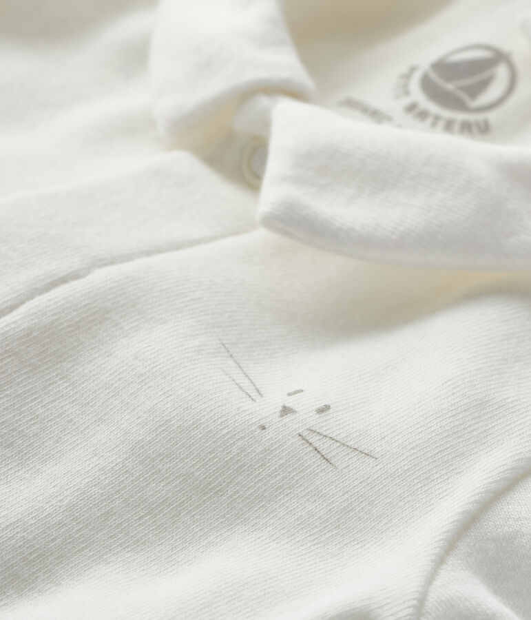 Lang&auml;rmliger Babybody f&uuml;r Jungen weiss
