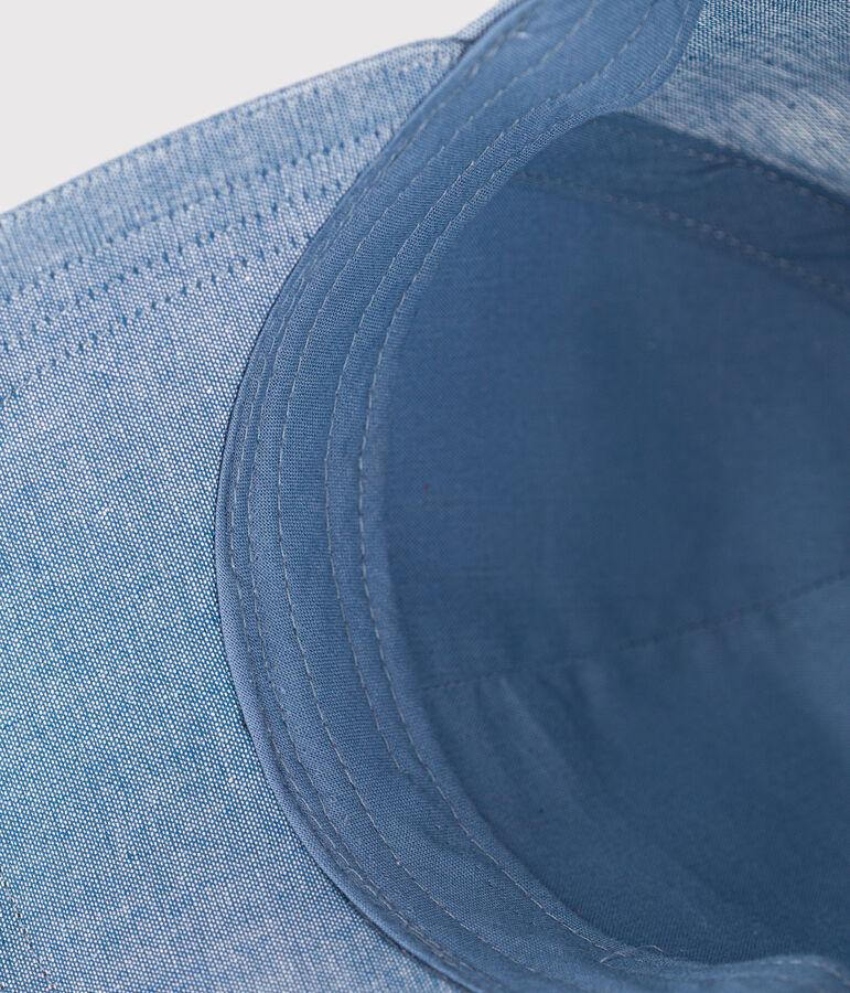 Schirmm&uuml;tze aus himmelblauem Denim Kinder blau