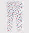 Baby-Leggings aus Baumwolle mit Blumenmuster weiss MARSHMALLOW/weiss MULTICO