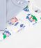 Set lang&auml;rmeliger Baby-Bodys aus Baumwolle mit Paris-Motiv vielfarbig