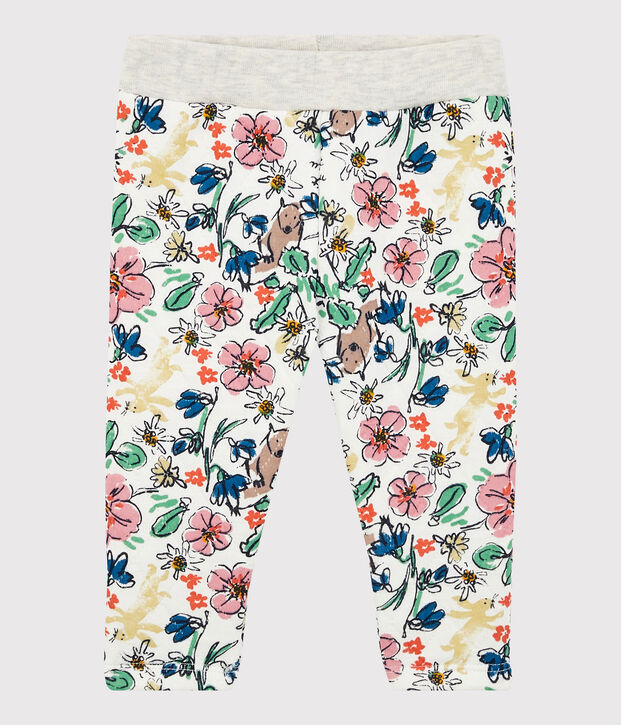 Gesteppte Baby-Hose weiss/vielfarbig
