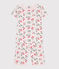 Kinder Capri-Pyjama aus Baumwolle mit Blumenmuster rosa FLEUR/weiss MULTICO