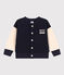 Baby College-Jacke aus Molton. blau SMOKING/ AVALANCHE