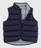 Kinder-Steppweste aus gestepptem Doppeljersey blau SMOKING