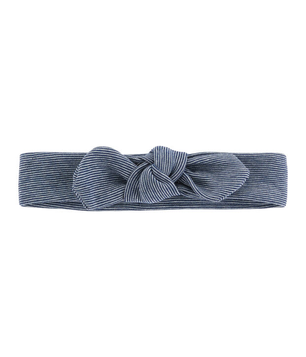 Haarband f&uuml;r M&auml;dchen weiss/blau
