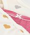 Set Kinder-Slips aus Baumwolle mit Herzmotiv variante 1